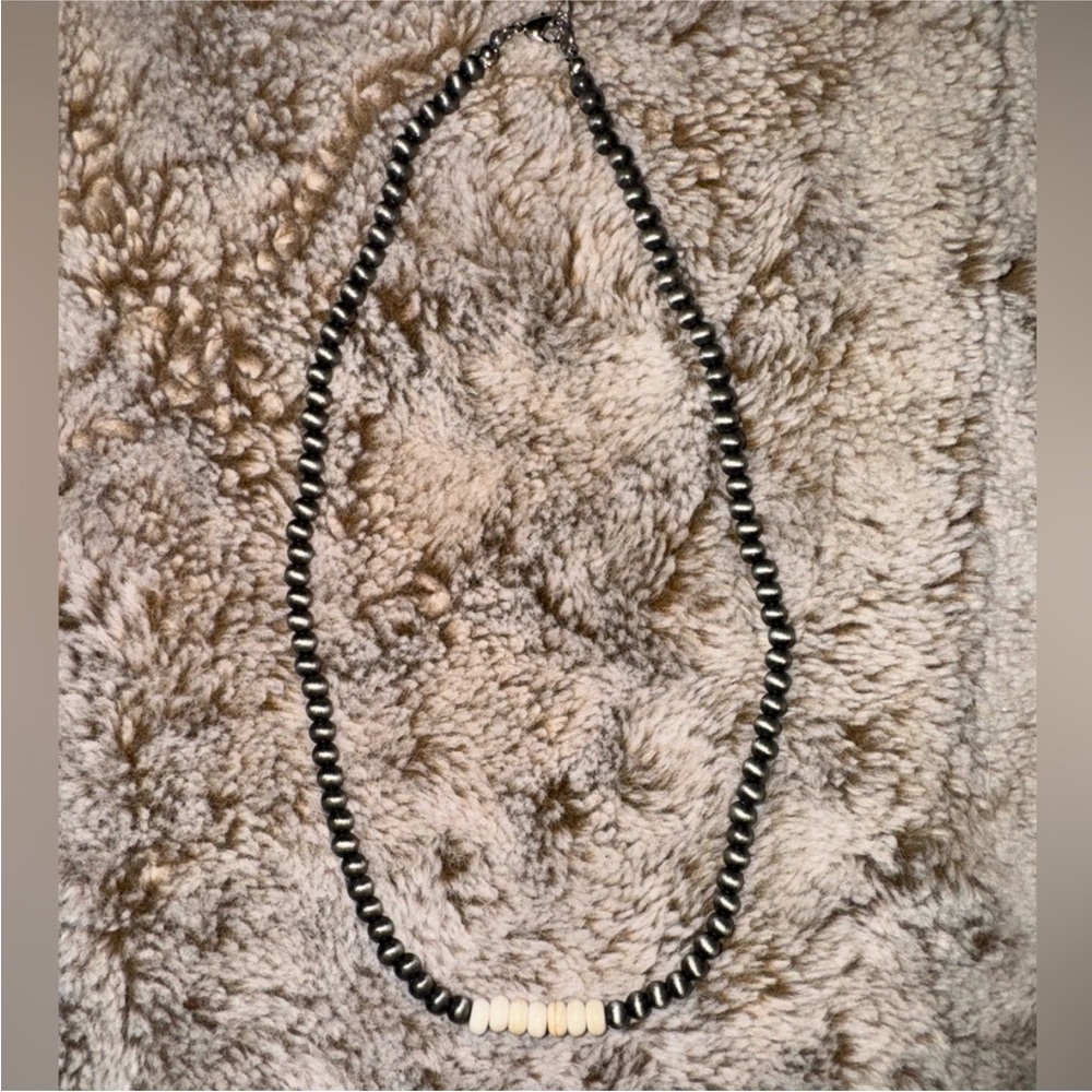 Faux Navajo pearl necklace